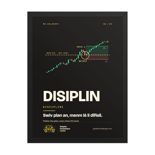 DISIPLIN – Discipline (1/3) (Framed) · Dark – 18″×24″ poster
