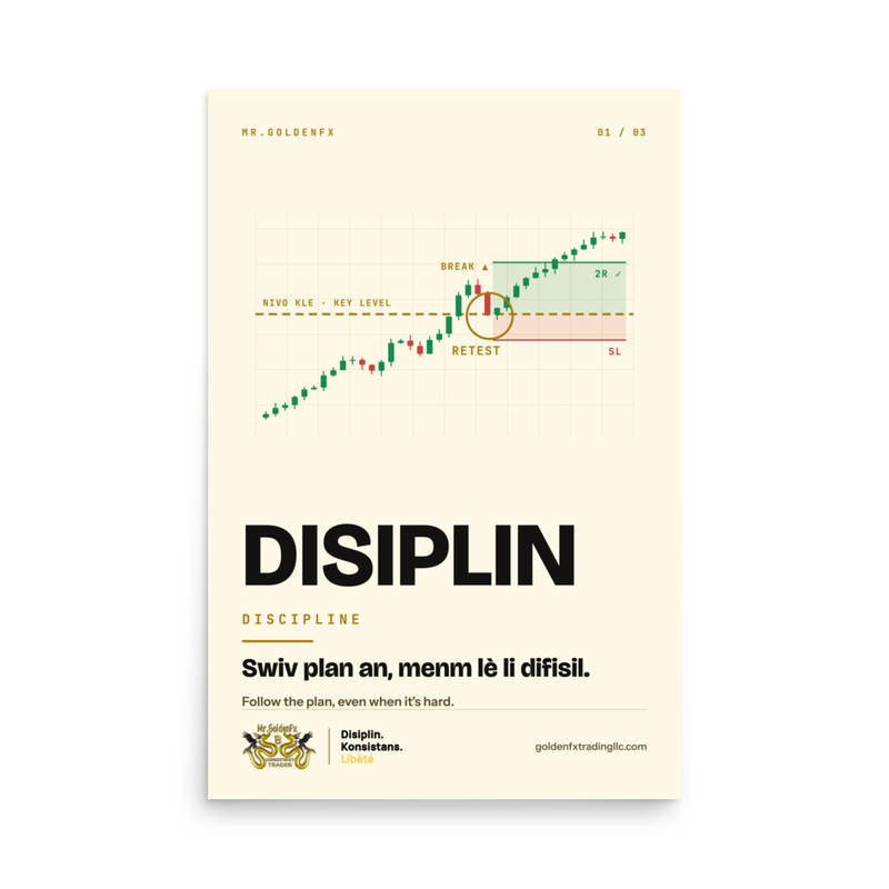 DISIPLIN – Discipline (1/3) · Light – 24″×36″ poster
