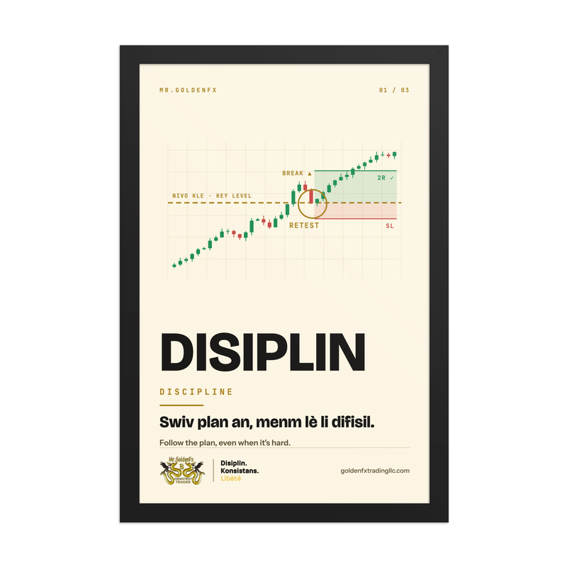 DISIPLIN – Discipline (1/3) (Framed) · Light – 12″×18″ poster