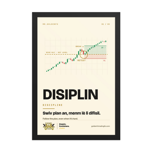 DISIPLIN – Discipline (1/3) (Framed) · Light – 12″×18″ poster
