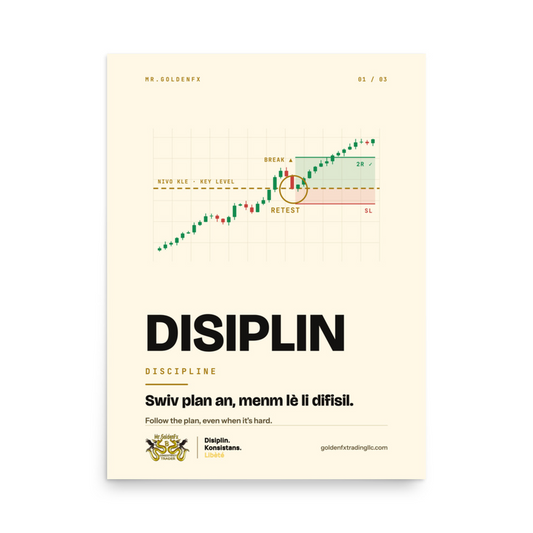 DISIPLIN – Discipline (1/3) · Light – 18″×24″ poster