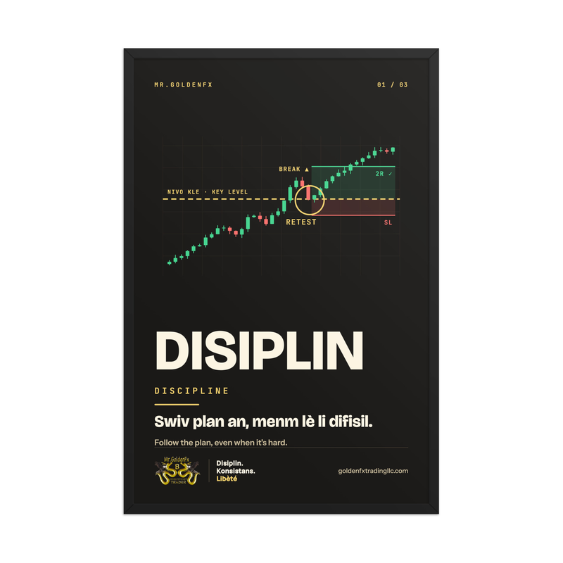 DISIPLIN – Discipline (1/3) (Framed) · Dark – 24″×36″ poster