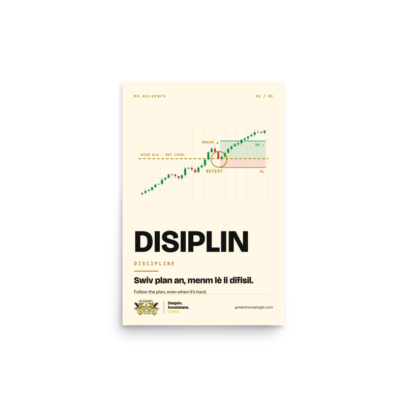 DISIPLIN – Discipline (1/3) · Light – 12″×18″ poster