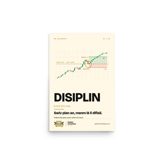 DISIPLIN – Discipline (1/3) · Light – 12″×18″ poster